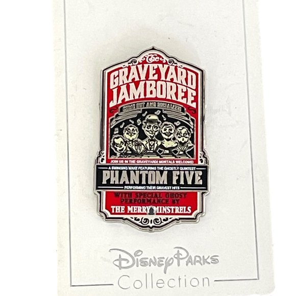 Disney Parks Haunted Mansion Graveyard Jamboree Phantom Five Ghosts Pin - Picture 5 of 7